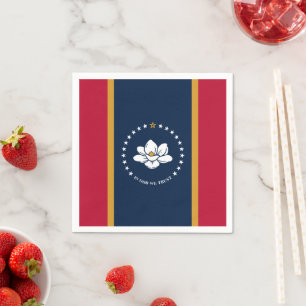 Servilleta De Papel Bandera de Mississippi
