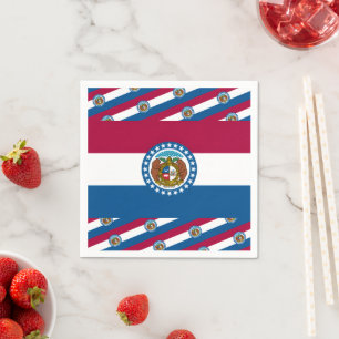 Servilleta De Papel Bandera de Misuri, Bandera Misuriana