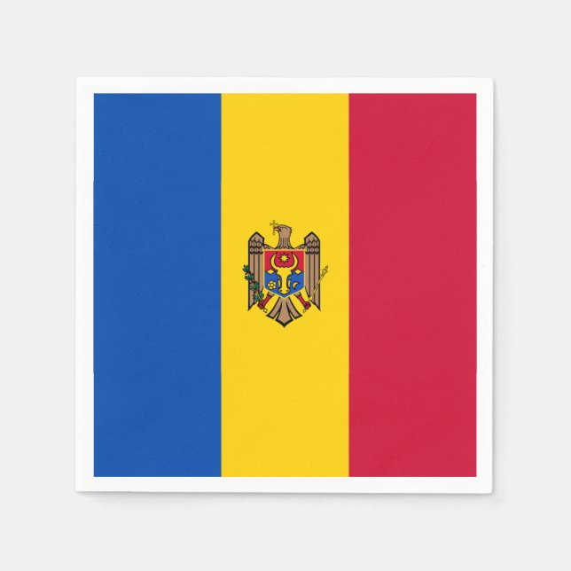 Servilleta De Papel Bandera de Moldavia (Anverso)