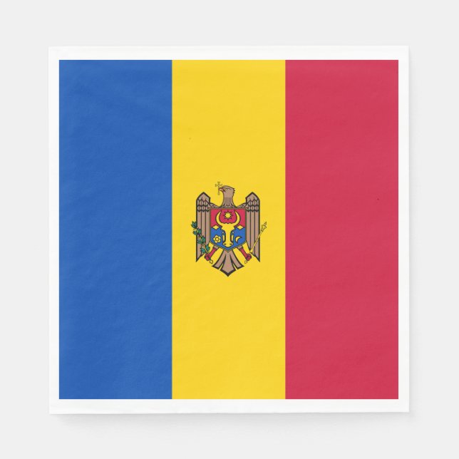 Servilleta De Papel Bandera de Moldavia (Anverso)