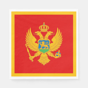 Servilleta De Papel Bandera de Montenegro