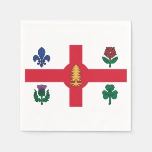 Servilleta De Papel Bandera de Montreal, Quebec