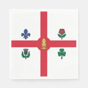Servilleta De Papel Bandera de Montreal (Quebec, Canadá)