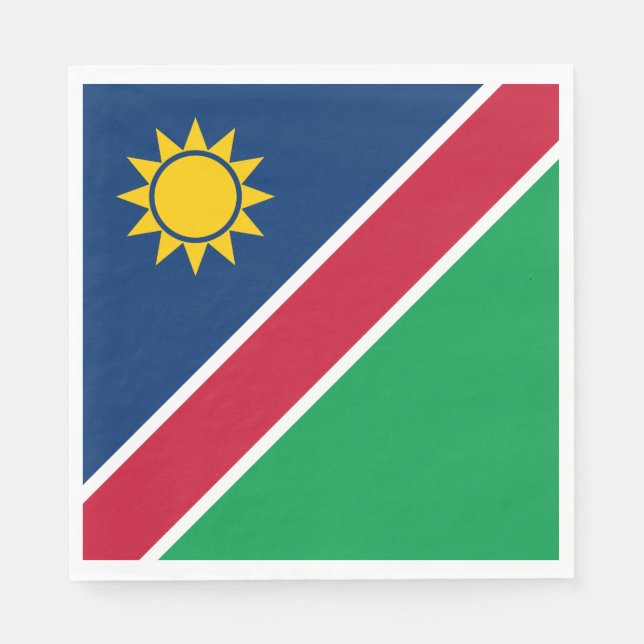 Servilleta De Papel Bandera de Namibia (Anverso)