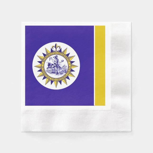 Servilleta De Papel Bandera de Nashville (Anverso)