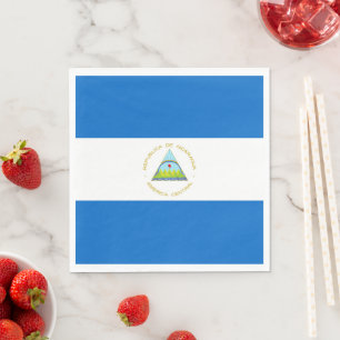 Servilleta De Papel Bandera de Nicaragua
