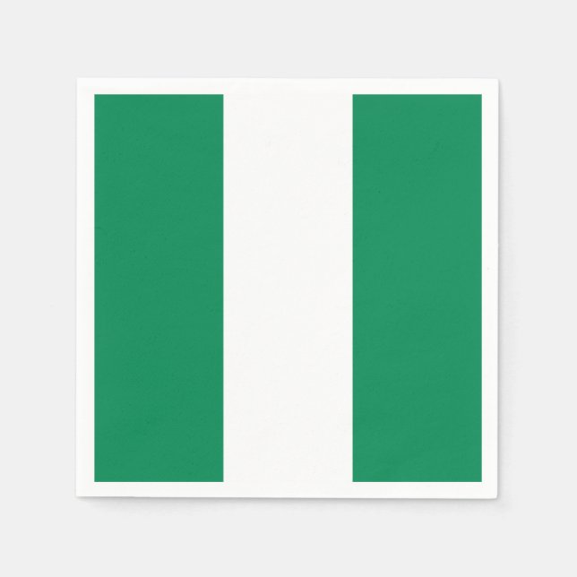 Servilleta De Papel Bandera de Nigeria (Anverso)