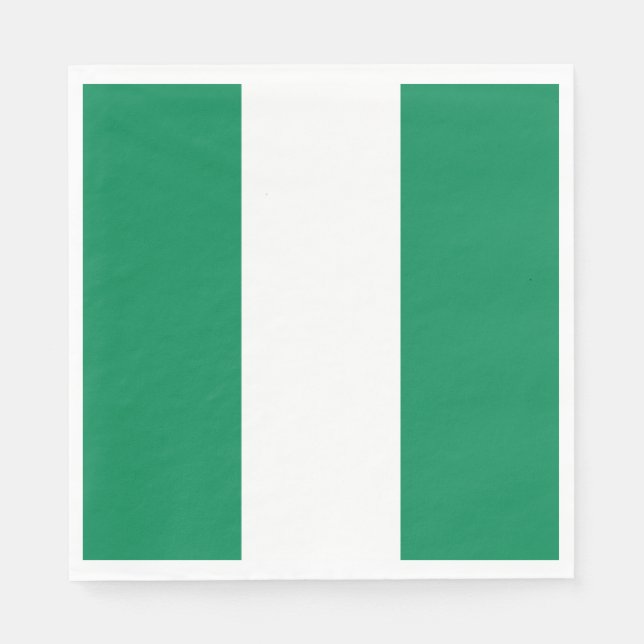 Servilleta De Papel Bandera de Nigeria (Anverso)