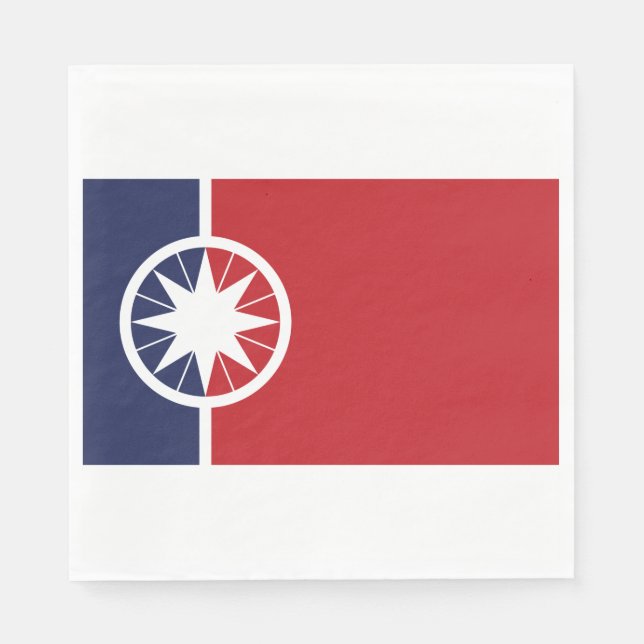 Servilleta De Papel Bandera de Norman (Oklahoma) (Anverso)