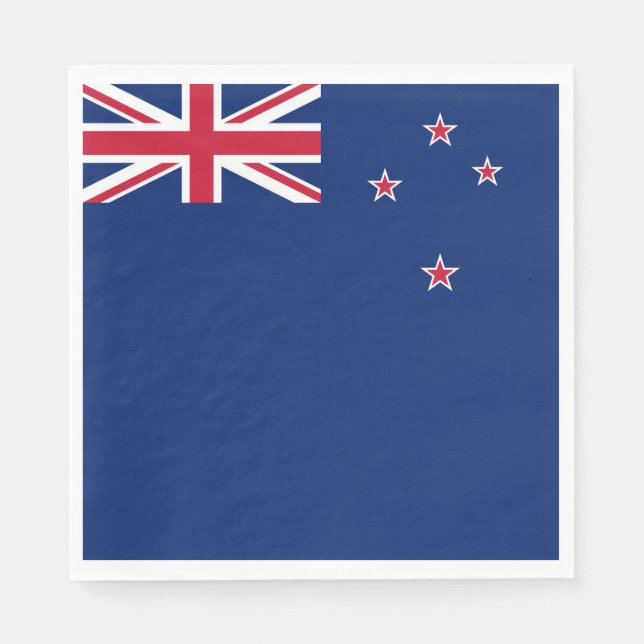 Servilleta De Papel Bandera de Nueva Zelanda (NZ) (Anverso)