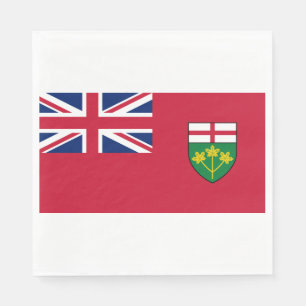 Servilleta De Papel Bandera de Ontario