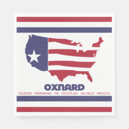 Servilleta De Papel Bandera de Oxnard (California)