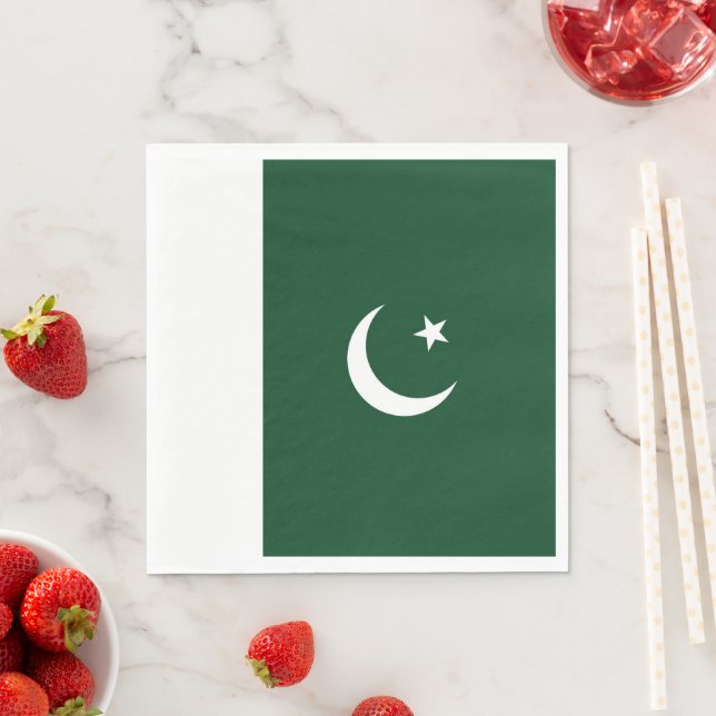 Servilleta De Papel Bandera de Pakistán (In situ)