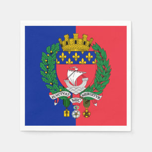 Servilleta De Papel Bandera de París, Francia