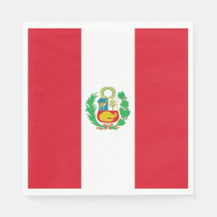 Servilleta De Papel Bandera de Perú