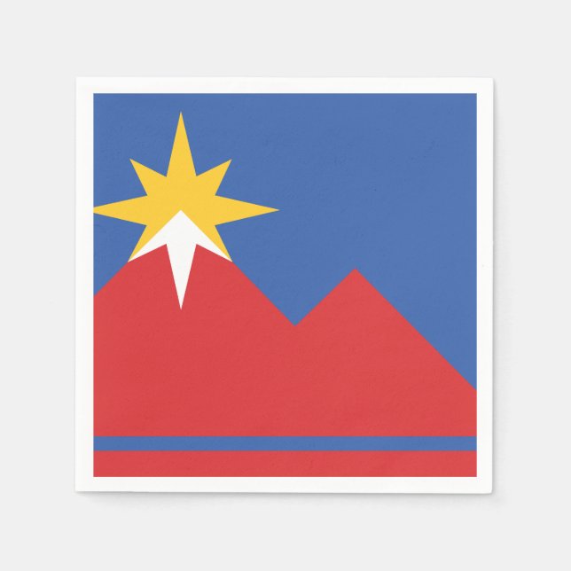 Servilleta De Papel Bandera de Pocatello, Idaho (Anverso)