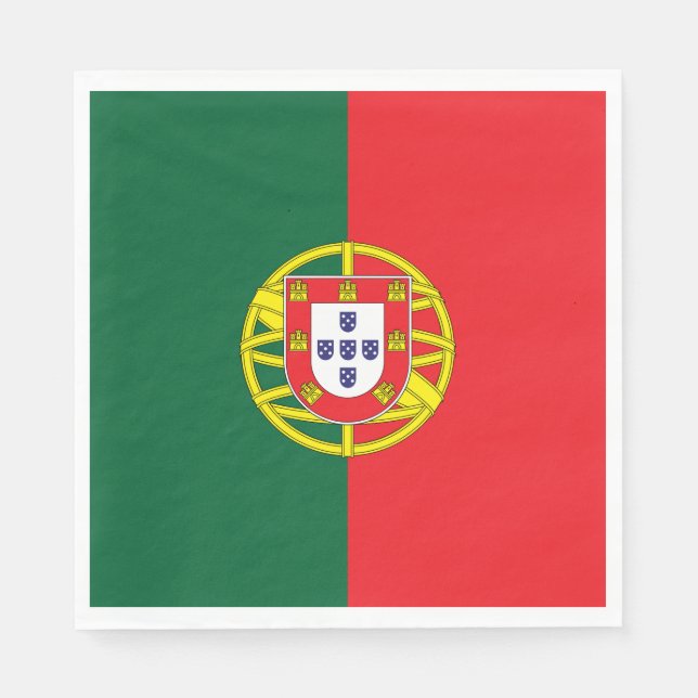 Servilleta De Papel Bandera de Portugal (Anverso)
