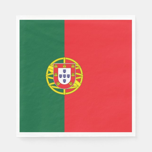 Servilleta De Papel Bandera de Portugal (Anverso)