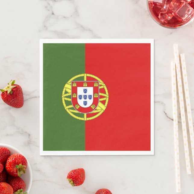 Servilleta De Papel Bandera de Portugal (In situ)