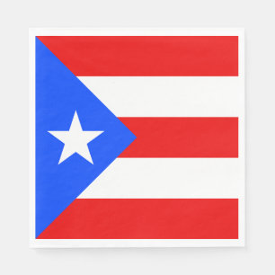 Servilleta De Papel Bandera de Puerto Rico