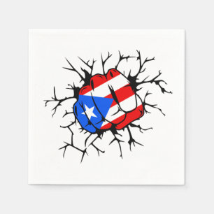 Servilleta De Papel Bandera de Puerto Rico