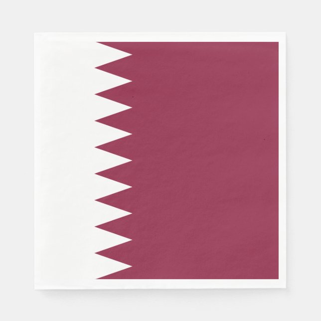 Servilleta De Papel Bandera de Qatar (Anverso)