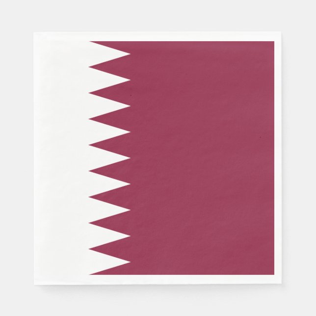Servilleta De Papel Bandera de Qatar (Anverso)
