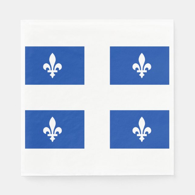 Servilleta De Papel Bandera de Quebec (Anverso)