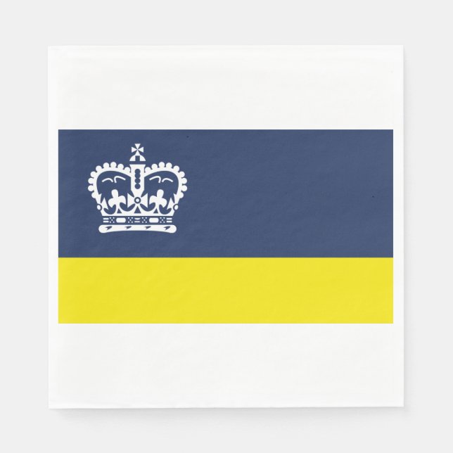 Servilleta De Papel Bandera de Regina (Saskatchewan, Canadá) (Anverso)