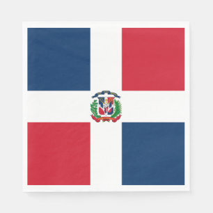 Servilleta De Papel Bandera de República Dominicana