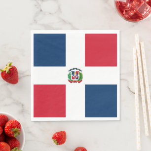 Servilleta De Papel Bandera de República Dominicana
