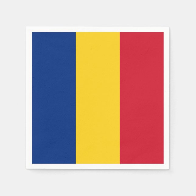 Servilleta De Papel Bandera de Rumania (Anverso)