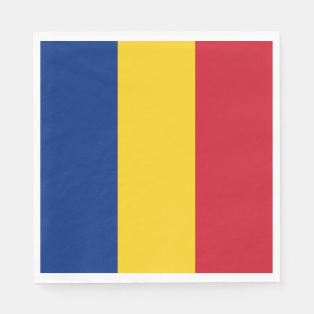 Servilleta De Papel Bandera de Rumania (Anverso)