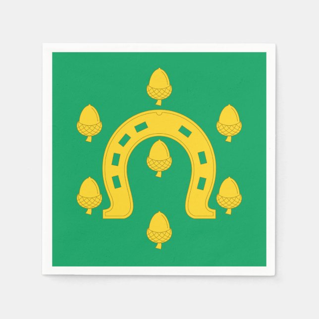 Servilleta De Papel Bandera de Rutland Napkins (Anverso)