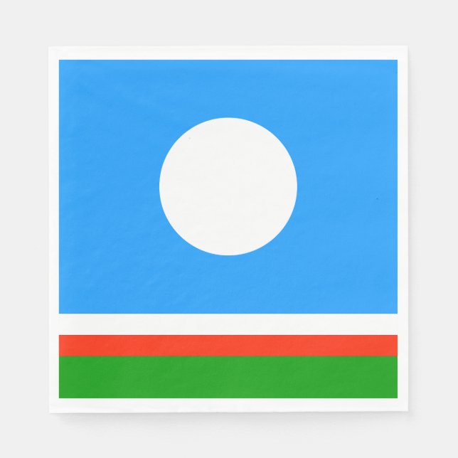 Servilleta De Papel Bandera de Saja (Anverso)