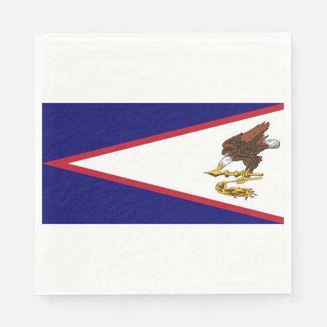 Servilleta De Papel Bandera de Samoa Americana (Anverso)