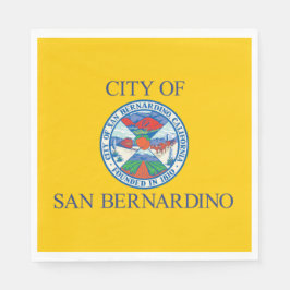 Servilleta De Papel Bandera de San Bernardino (California)