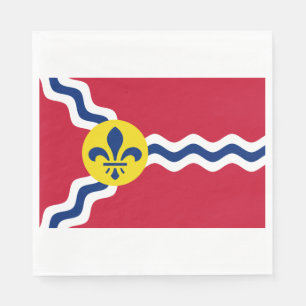 Servilleta De Papel Bandera de San Luis (Misuri)