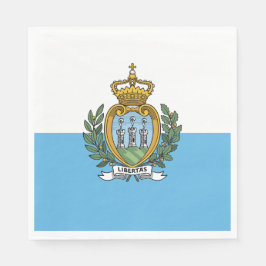 Servilleta De Papel Bandera de San Marino