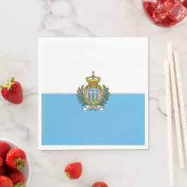 Servilleta De Papel Bandera de San Marino