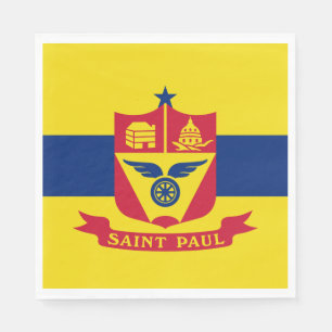Servilleta De Papel Bandera de San Pablo (Minnesota)