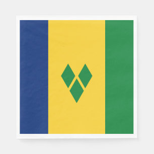 Servilleta De Papel Bandera de San Vicente