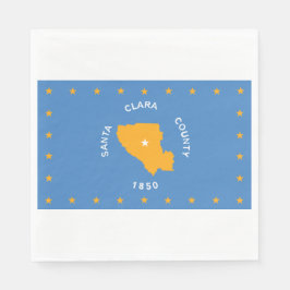 Servilleta De Papel Bandera de Santa Clara (condado de Estados Unidos,