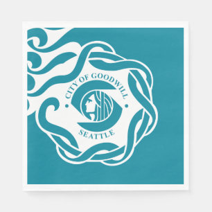 Servilleta De Papel Bandera de Seattle (Washington)