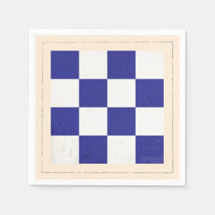 Servilleta De Papel Bandera de señal náutica de la letra "N"