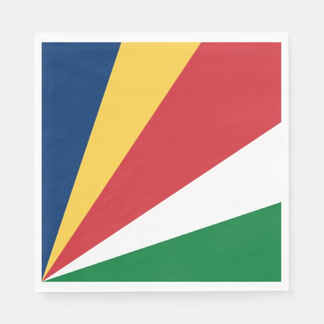 Servilleta De Papel Bandera de Seychelles (Anverso)