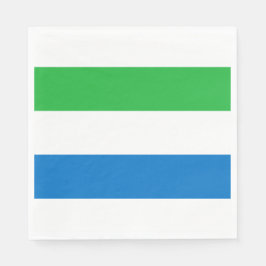 Servilleta De Papel Bandera de Sierra Leona