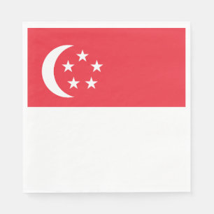 Servilleta De Papel Bandera de Singapur