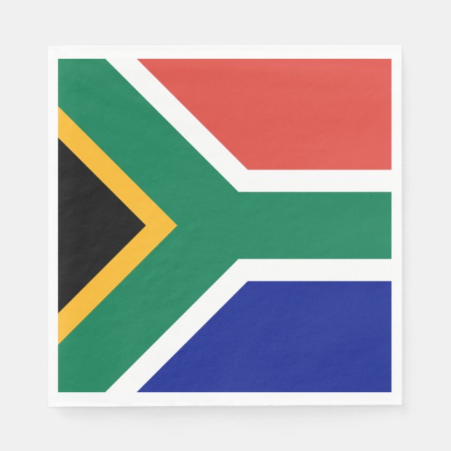 Servilleta De Papel Bandera de Sudáfrica (Anverso)