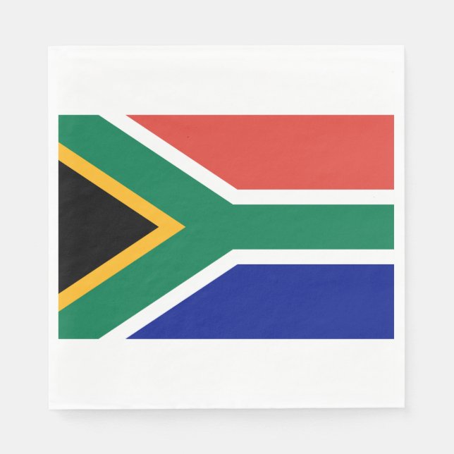 Servilleta De Papel Bandera de Sudáfrica (Anverso)